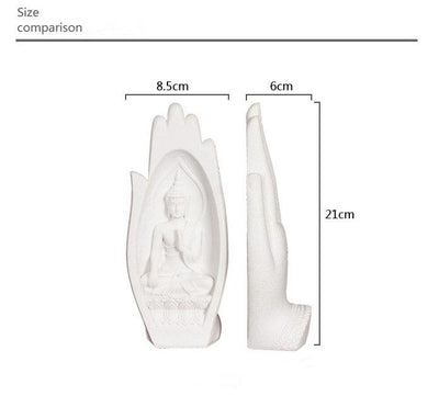 2 Stück Buddha Figur