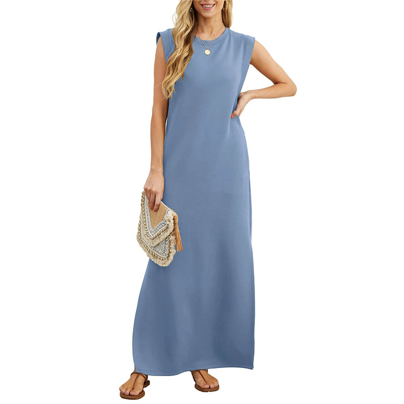 Maluna | Elegantes knitterfreies Maxikleid