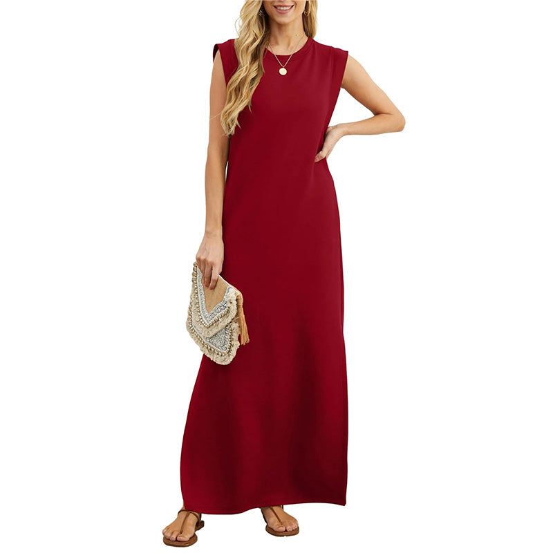 Maluna | Elegantes knitterfreies Maxikleid
