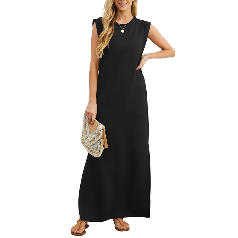 Maluna | Elegantes knitterfreies Maxikleid