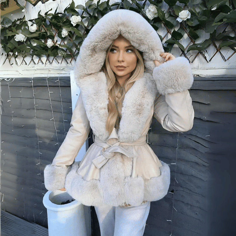 Luxuriöse, weiche Winterjacke für Damen - Edith