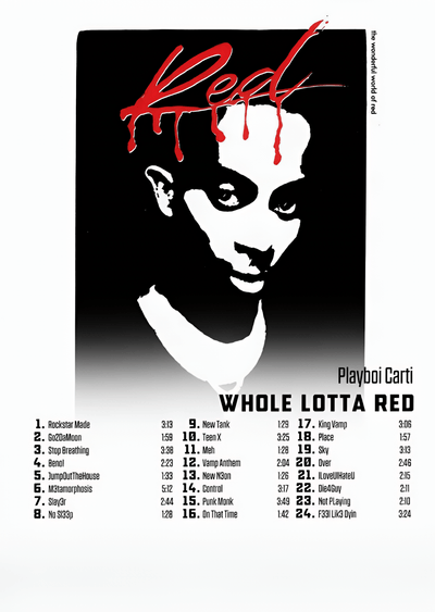 GANZ VIEL OPIUM KOLLEKTION: PLAYBOI CARTI | WANDKUNST
