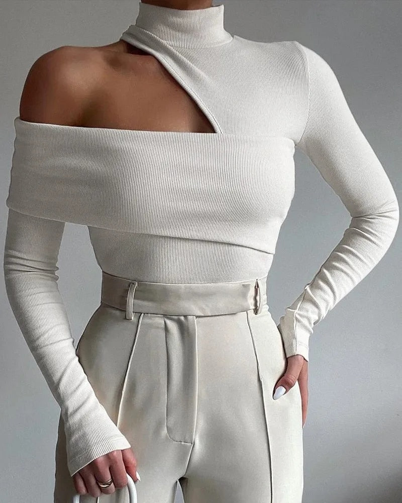Strickpulli mit langen Ärmeln