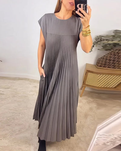 ELEONORA | Plissiertes ärmelloses Kleid, Elegant und zeitlos