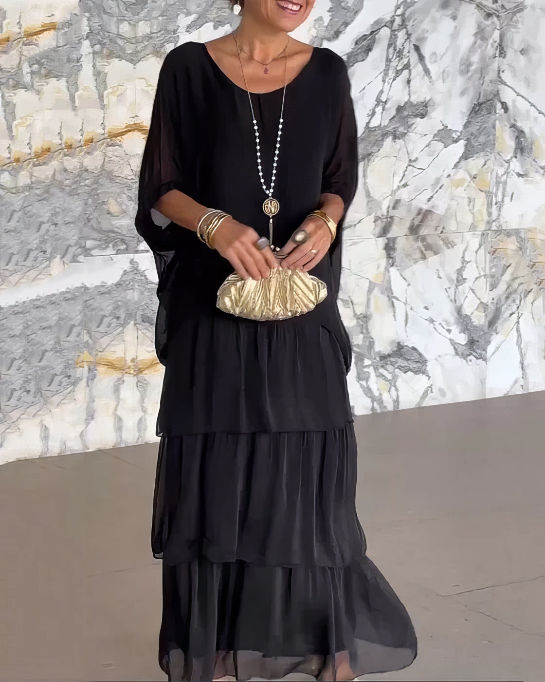 Caroline | Elegantes Maxikleid Bequem für Alle Anlässe