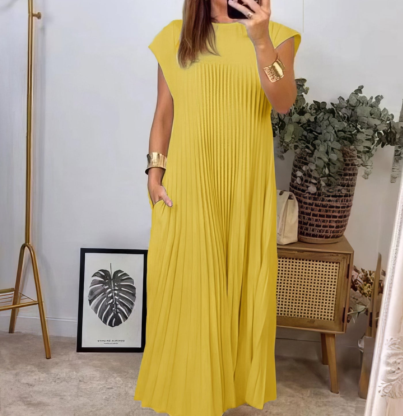 ELEONORA | Plissiertes ärmelloses Kleid, Elegant und zeitlos