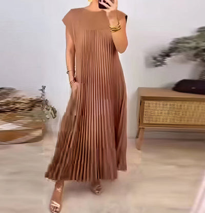 ELEONORA | Plissiertes ärmelloses Kleid, Elegant und zeitlos