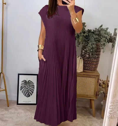 ELEONORA | Plissiertes ärmelloses Kleid, Elegant und zeitlos