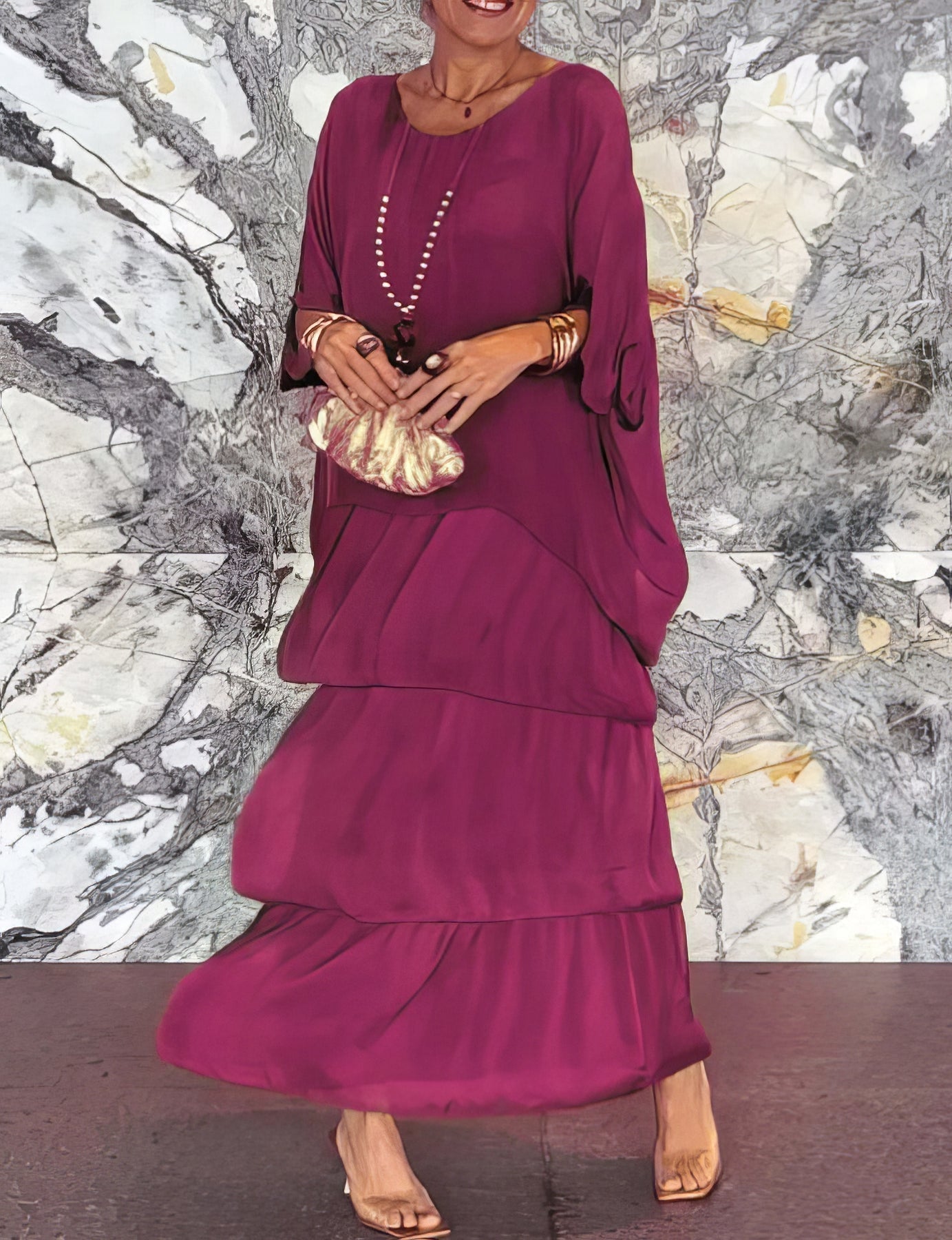 Caroline | Elegantes Maxikleid Bequem für Alle Anlässe