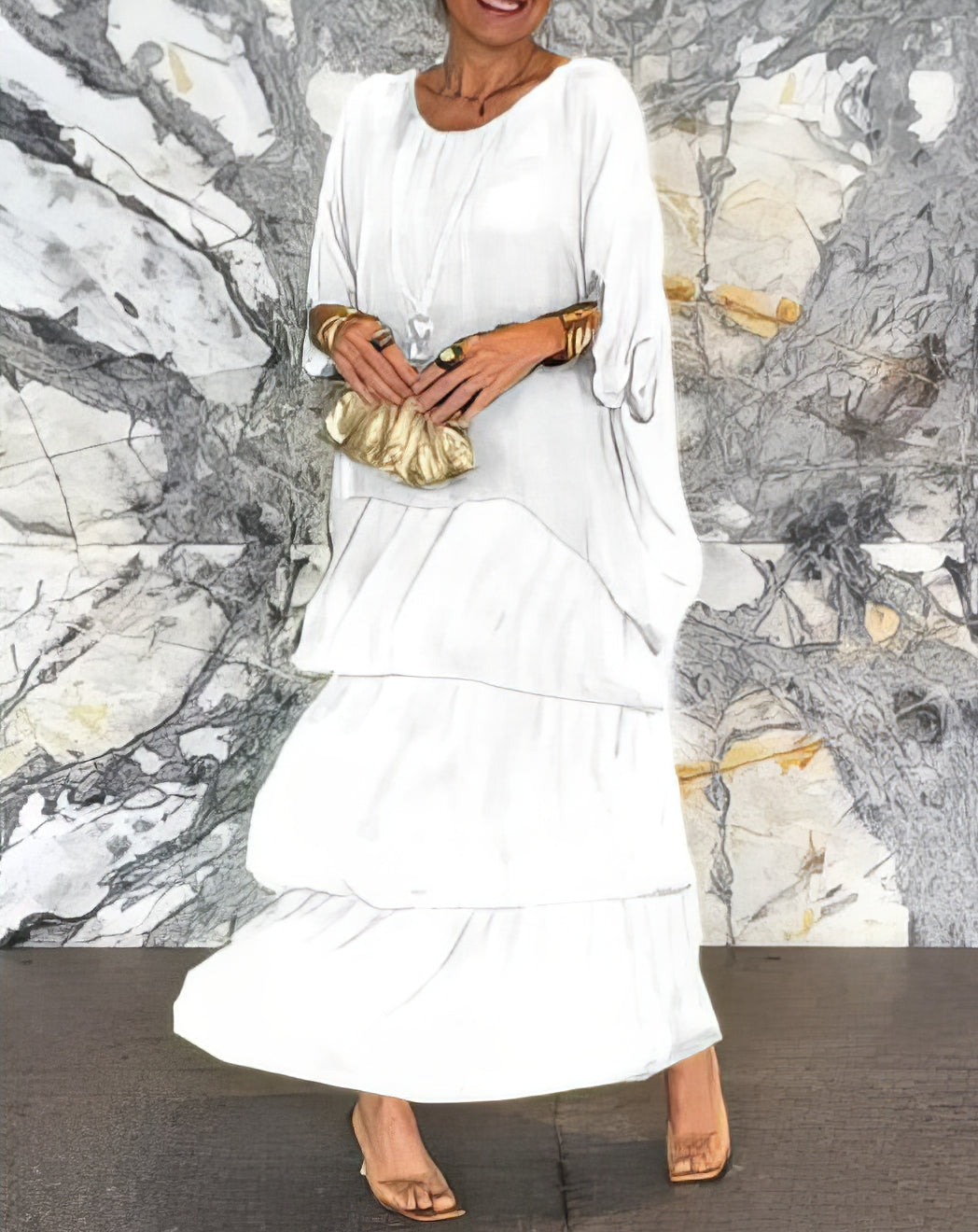 Caroline | Elegantes Maxikleid Bequem für Alle Anlässe