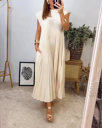 ELEONORA | Plissiertes ärmelloses Kleid, Elegant und zeitlos