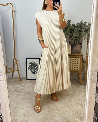 ELEONORA | Plissiertes ärmelloses Kleid, Elegant und zeitlos