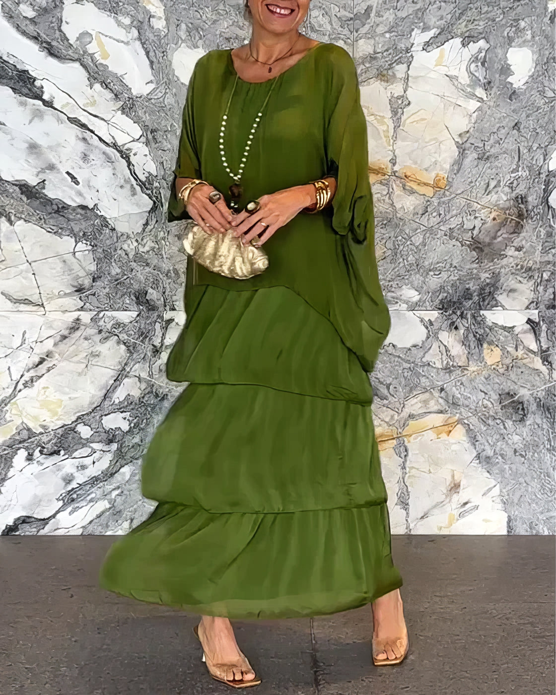Caroline | Elegantes Maxikleid Bequem für Alle Anlässe