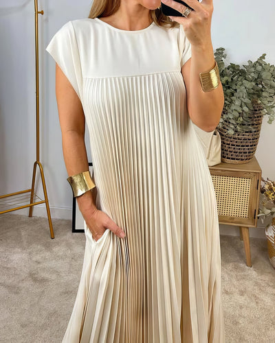 ELEONORA | Plissiertes ärmelloses Kleid, Elegant und zeitlos