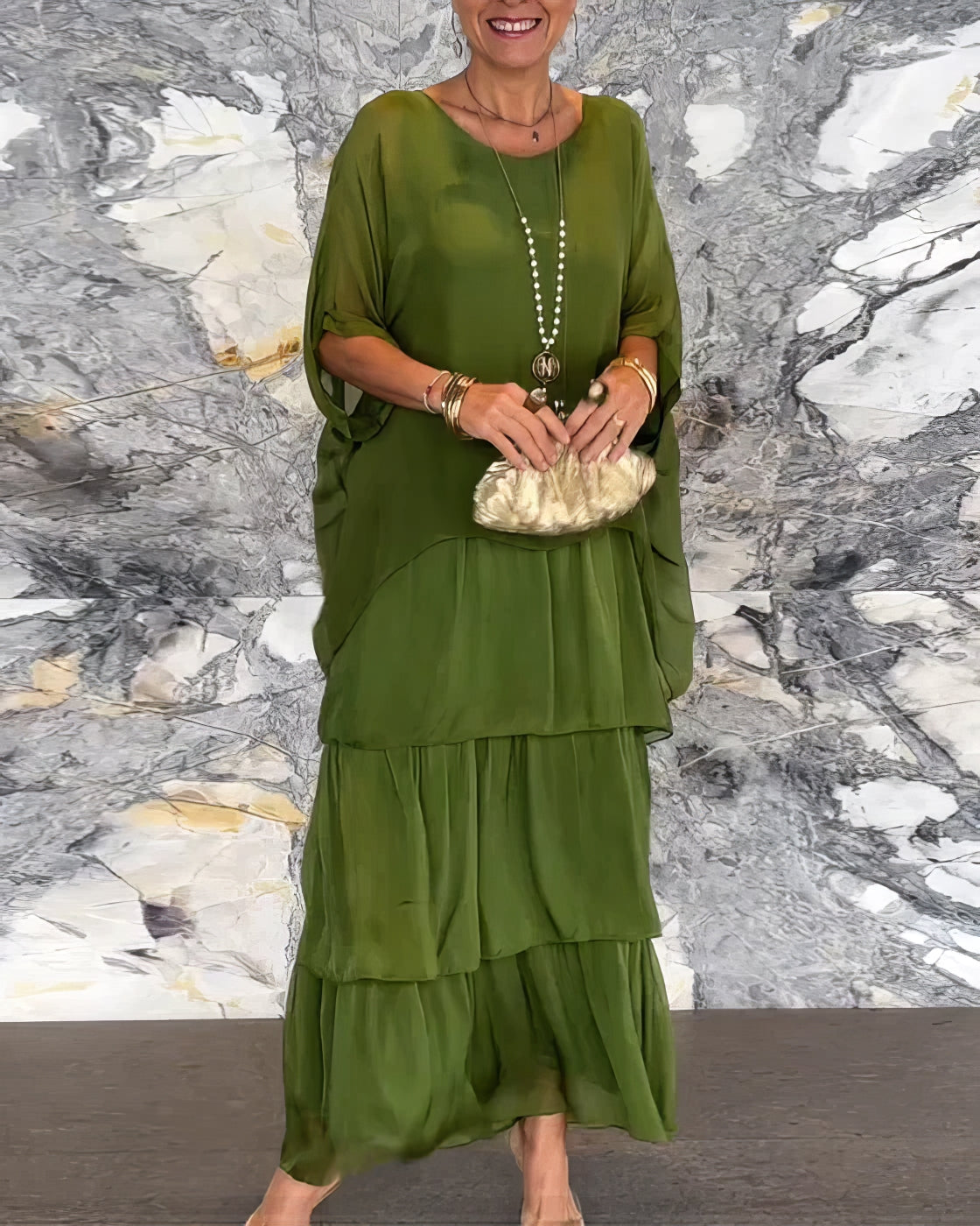 Caroline | Elegantes Maxikleid Bequem für Alle Anlässe