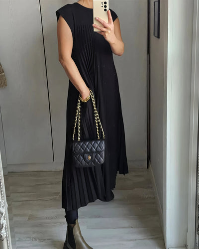 ELEONORA | Plissiertes ärmelloses Kleid, Elegant und zeitlos